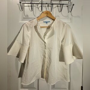 ANTONIO MELANI Cream Blouse with Flared Sleeves